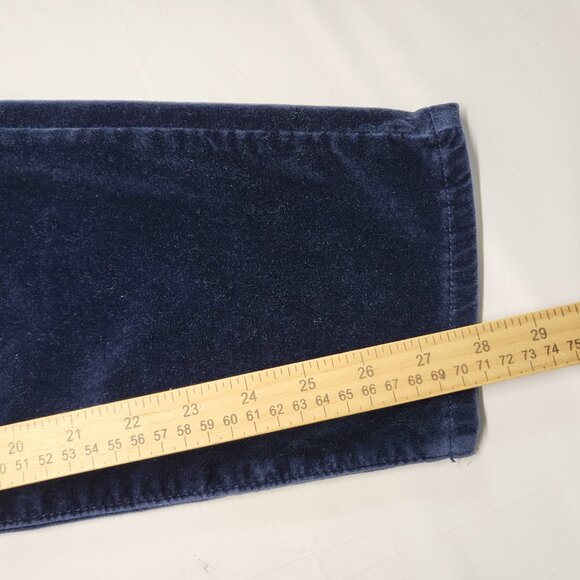 Well Worn Velvet Pants Womens 12/32 ( Fit 34 X 28 ) Tapered Pockets Navy Blue - Picture 15 of 16